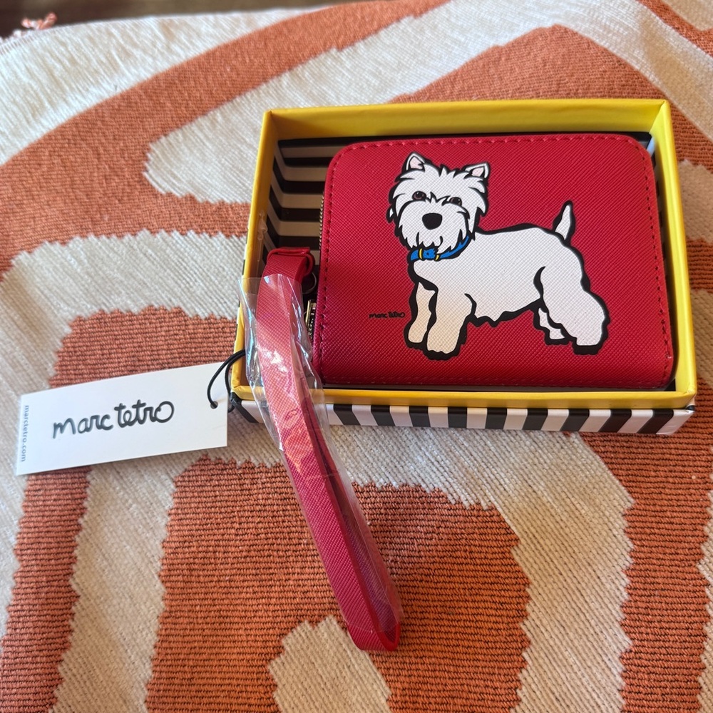 Marc Tetro Terrier wallet NWT in box